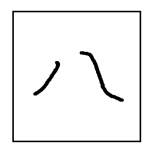 漢字　二画